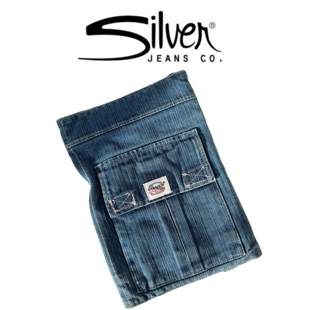SILVER JEANS BOOK COVER- VELCRO CLOSURE WITH POCKETS